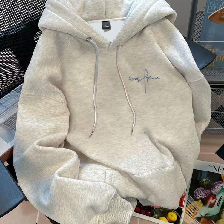 港风潮流重磅连帽卫衣秋冬休闲