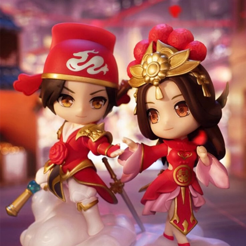 王者荣耀周边露娜一生所爱孙悟空大圣娶亲q版手办正品现货模型摆