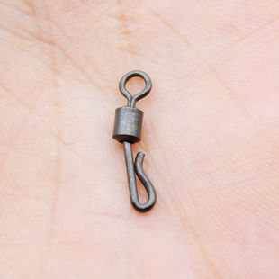 欧鲤钓配件QC转环欧式钓组快速连接器美式消光八字环高速大物20枚