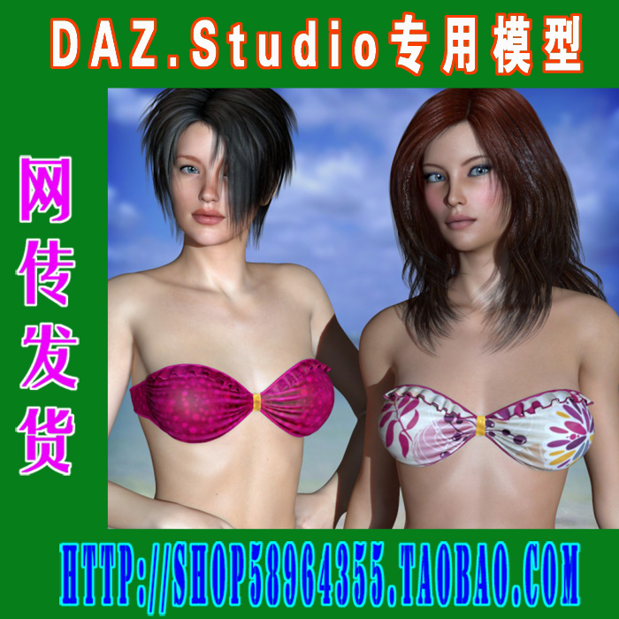DAZ daz3d模型——Genesis1 女内衣合集之二(3M-249)