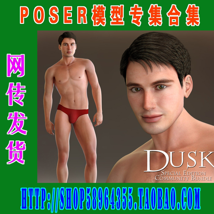 Poser人休模型包—Dusk Special Edition Community套装(3M-220)