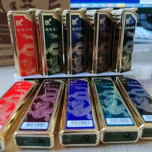 网红爆款铁壳金属蓝焰直冲打火机正品浪客50支耐用防爆批发可充气