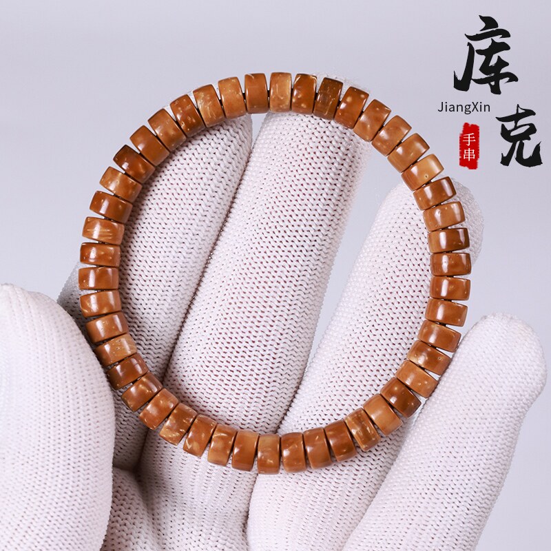 精品高抛库克药片单圈直切手串菩提子佛珠绕指柔文玩手链男女款