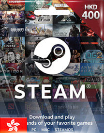 Steam wallet 充值卡 400港 港币HKD 钱包 约350元 约50美金
