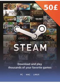 英国 steam 钱包 充值卡 超63美金 美 刀 50镑 GBP