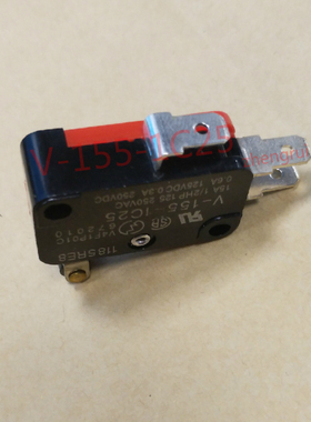 152微动开关V-155-1C25  15A1/2HP 125  250VAC 0.6A125VDC 0.3A
