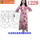 碎花雪纺连衣裙V领女沙滩裙女装 1228衣服装 裁剪图纸样板新款