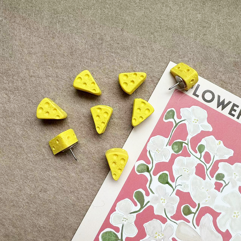 芝士奶酪图钉软木板毛毡板照片墙幼儿园手工展示墙装饰钉 9个/盒