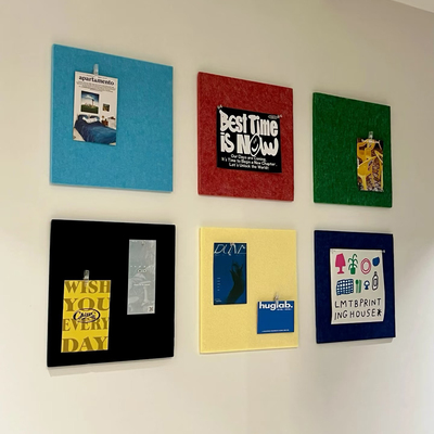 让墙面充满多巴胺的毛毡板！