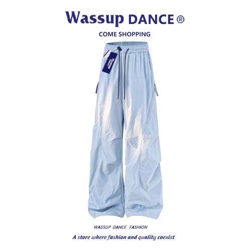 WASSUP DANCE山系工装长裤男女款春夏户外休闲运动防水伞兵冲锋裤