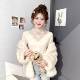春季 显瘦独洋派打底上衣0205k 女修身 蕾丝t恤法式 高领加绒拼接长袖