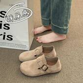 春秋踩屎感勃肯鞋 覆古豆豆0128n 一脚蹬全包博肯鞋 女2026新款 秋季