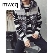 MWCQb002 áo vest nam cotton 2018 thu đông mới ngụy trang nam và nữ những người yêu thích mặc đồ trẻ trung cỡ lớn cotton ngựa - Áo thể thao