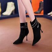2026年秋冬爆款 春季 鞋 尖头细跟缠绕亮钻气质轻奢洋派细0128ed