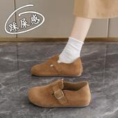 女2026新款 秋季 平底博肯单鞋 春秋踩屎感勃肯鞋 运动休闲鞋 0128n