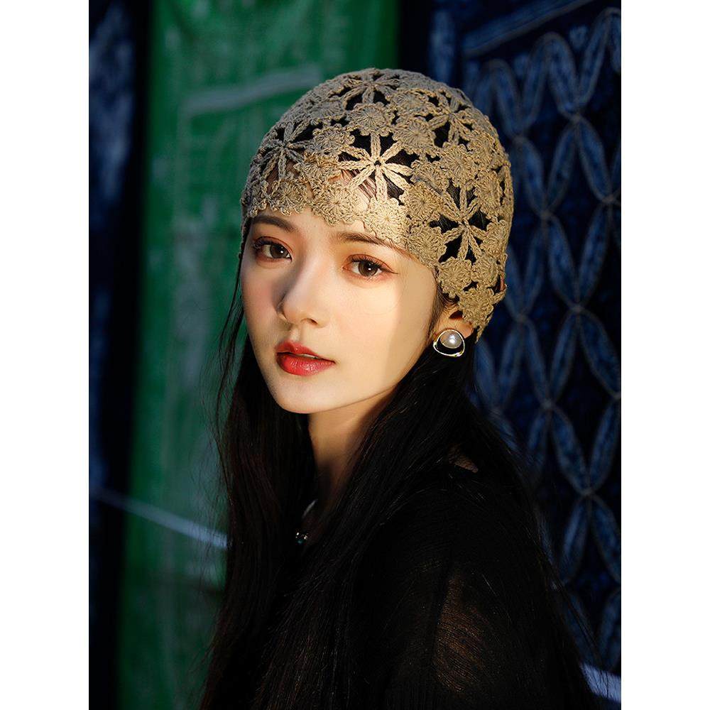 春季帽子女款秋冬包头帽女手工钩花女士民族风头巾针织镂空0124ud,服饰配件/皮带/帽子/围巾,帽子,淘宝优惠券,粉丝福利购,淘宝优惠卷