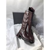 新款 春季 2026年秋季 方头粗跟包腿显瘦弹力靴不过膝高跟百搭0128ed