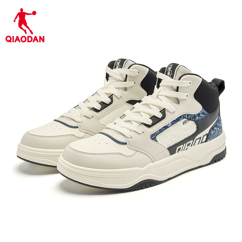 星辰HI乔丹皮面高帮保暖男板鞋2026年春季新款运动休闲鞋商场同款