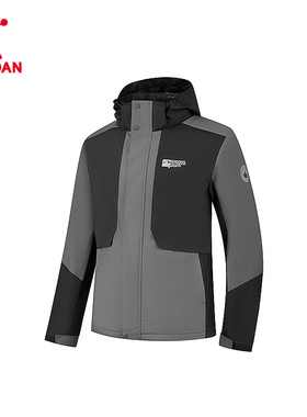 【商场同款】乔丹三合一风衣男2026冬季新款保暖防风外套3244517