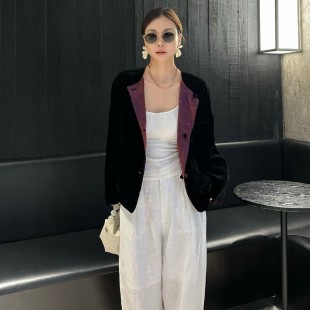 国风上衣名媛气质衫 桑蚕丝外套2025早秋新款 双面双穿新中式