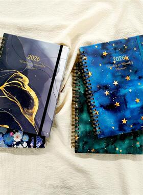 English 2026 Schedule Planner Notepad 12 Months Wearresista