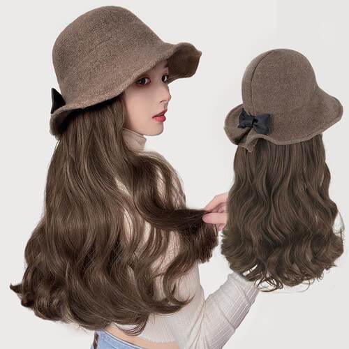 Vintage Wool Bucket Hats Ladies Bowler Hat Fashion Bows Basi