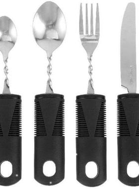 4 Pcs Bendable Cutlery Utensil Serving Utensils Weighted