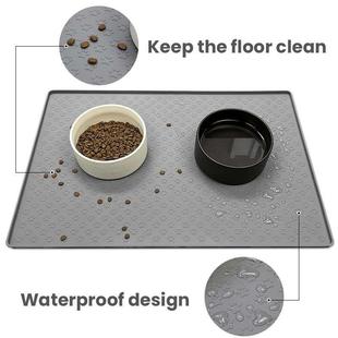 Silicone Pet Pad Food Feeding Bowl Mat Cats Dog Placemat
