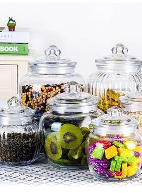 supplies glass storage jar food moistureproof jar