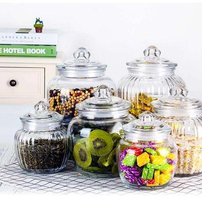 supplies glass storage jar food moistureproof jar