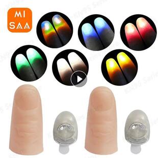 Magic Trick Fingers Thumbs With LED Light Battery Magic Prop
