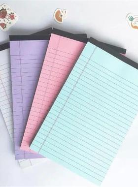 4Pcs Color Notepad 50 Sheets Printing Lined Paper Pads