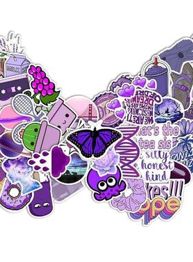 yc049 50pcs pvc er purple small fre toon notebo