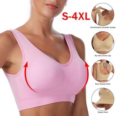Seamless Underwear Workout Wireless Big Size Bra Push Up