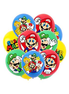 Super Mario Theme Birthday Party 12 Inch Cartoon Children La