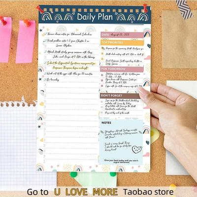 Daily Planner Notepad Weekly Monthly Coil Book Schedule Pad