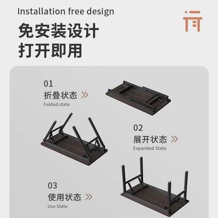 Desk simple office computer table home wooden study desk书桌