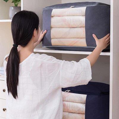 Thickened nonwoven quilt bag odorless storage bag firm clo