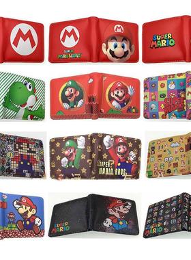 Super Mario Yoshi Luigi Anime Peripherals Wallet Cute Figure