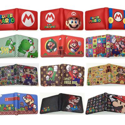 Super Mario Yoshi Luigi Anime Peripherals Wallet Cute Figure
