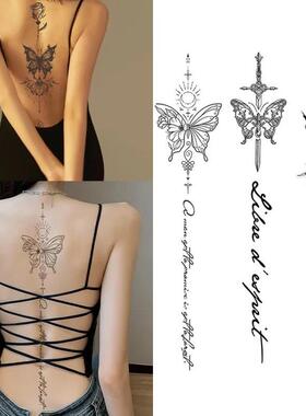 Spine Waterproof Temporary Fake Tattoo Lasting 12 Weeks