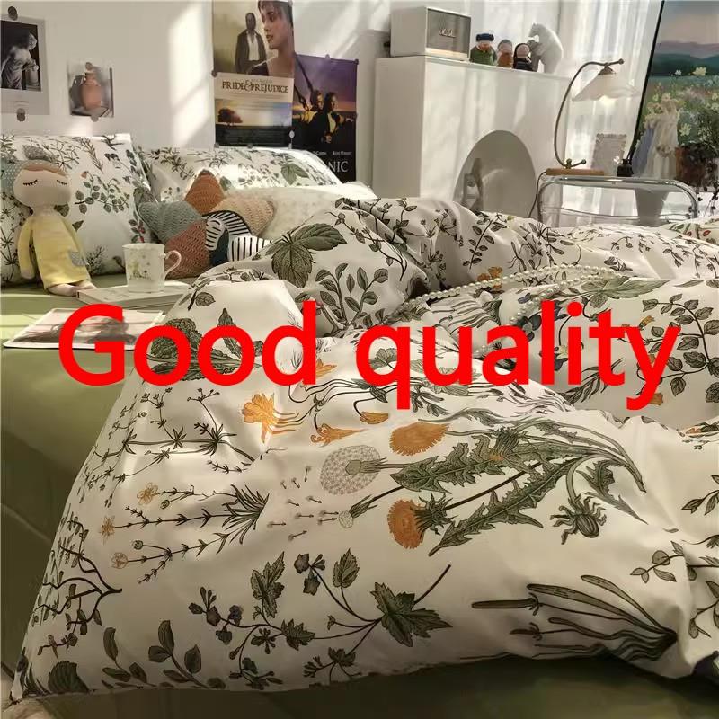4pc bedsheet set bed sheet quilt blanket duvet cover sets