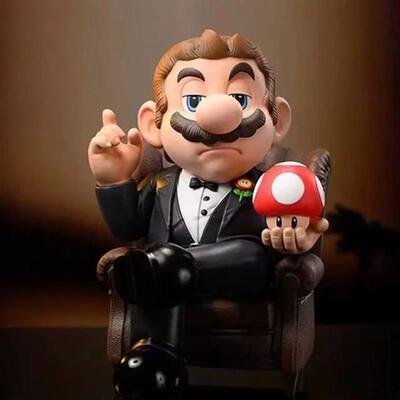 Super Mario as The Godfather PVC Action Figures Toy Model To
