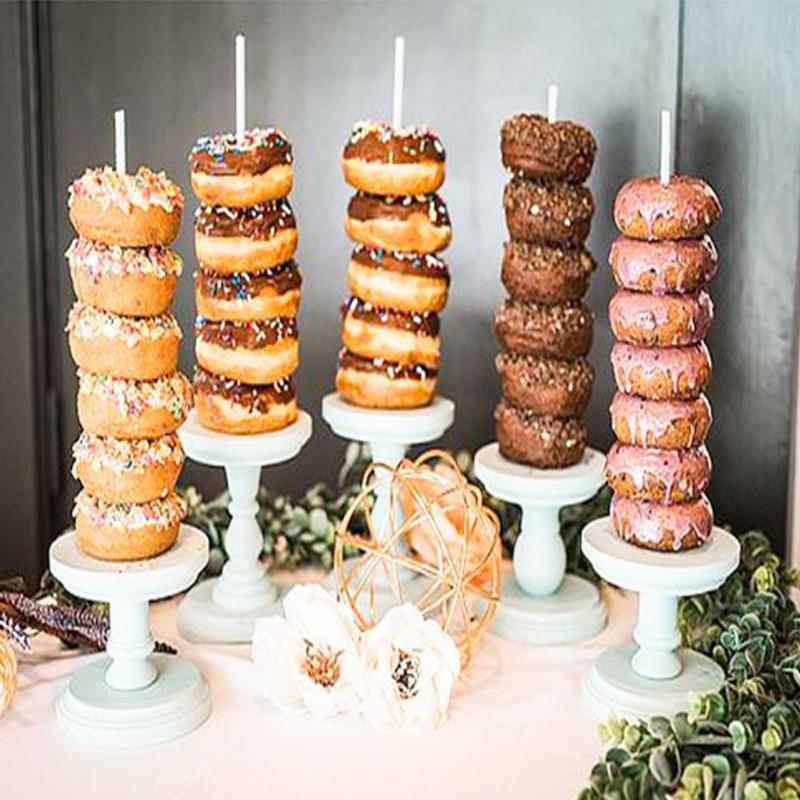 Wedding Decoration Donuts Wall Wooden Holds Stand Dessert