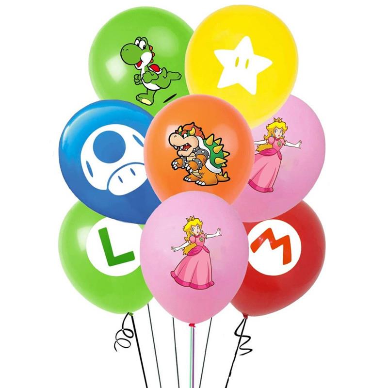 Super Mario Game Mario Theme Balloon Set Childrens Birthday