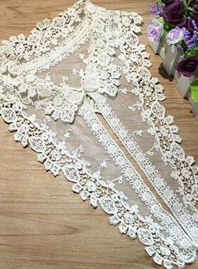 Beautiful Cotton Lace Embroidery DIY Neckline Collar Sewing
