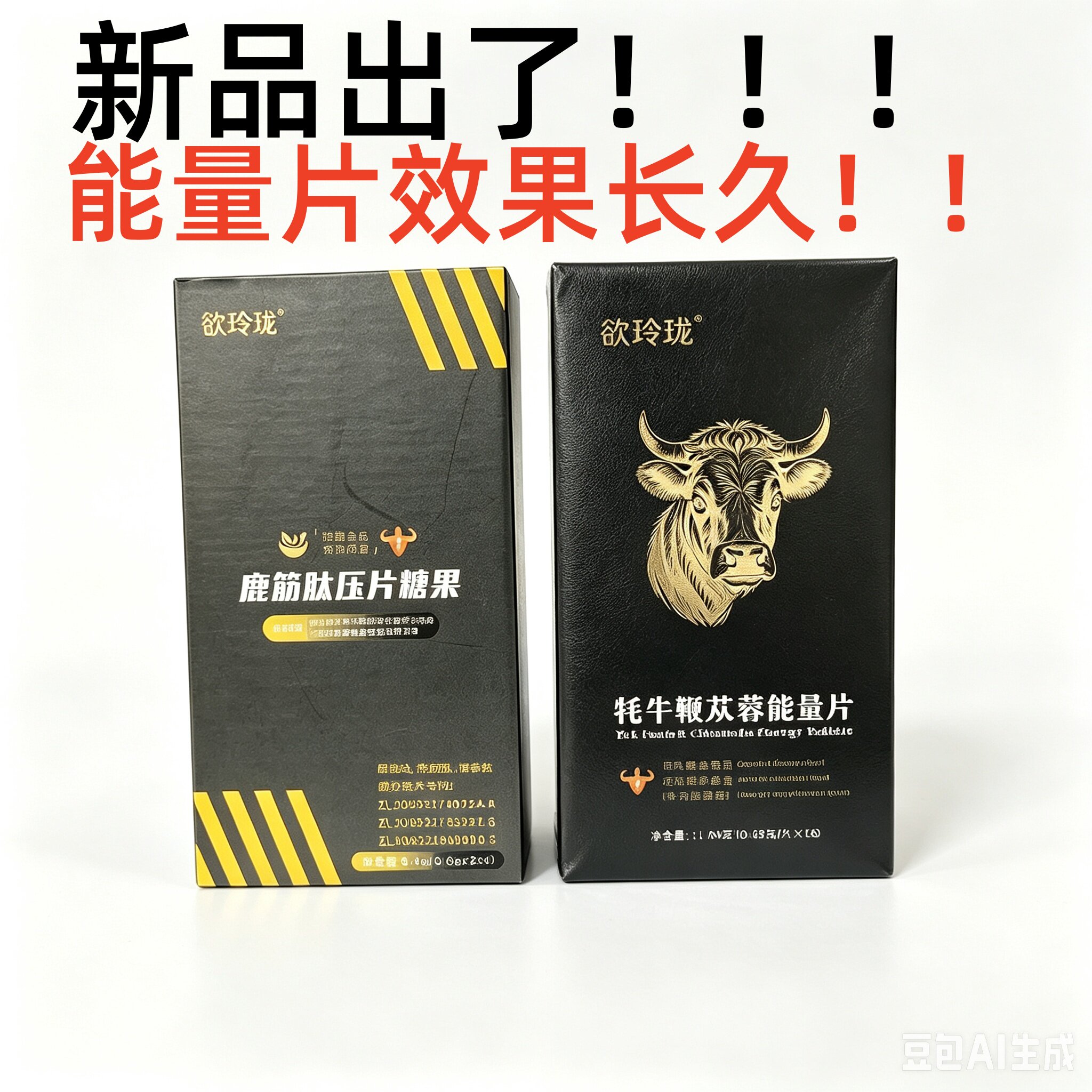 欲玲珑鹿筋肽压片糖果牦牛鞭