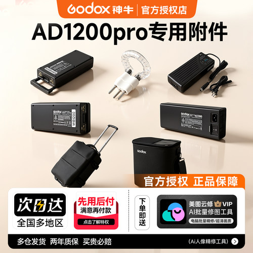 神牛ad1200pro电池闪光灯配件