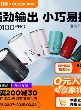 Godox 神牛AD100pro外拍闪光灯锂电池TTL摄影灯便携单反相机口袋