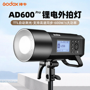 神牛AD600 PRO外拍灯高速同步闪光灯TTL自动测光频闪高速连拍便携户外单反相机600W大功率摄影灯室内影棚摄影